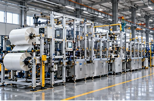 Illustrative Battery Electrode Cutting & Stacking configuration